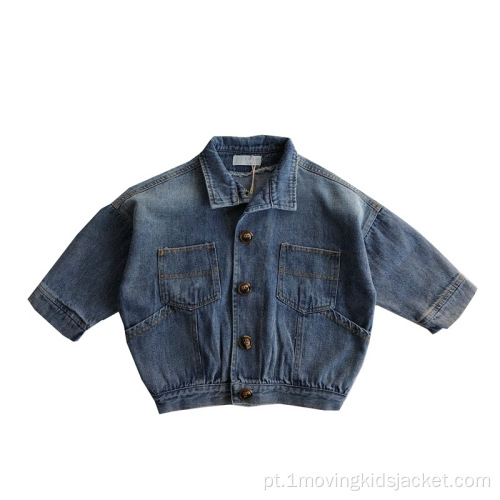 Jaqueta jeans infantil primavera e outono